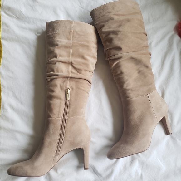 Vince Camuto Shoes - Vince Camuto 8M VP-Larink Nude Heel Boots